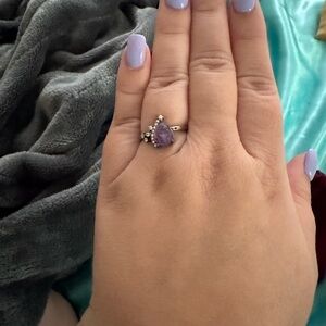Elegant Purple Stone Ring